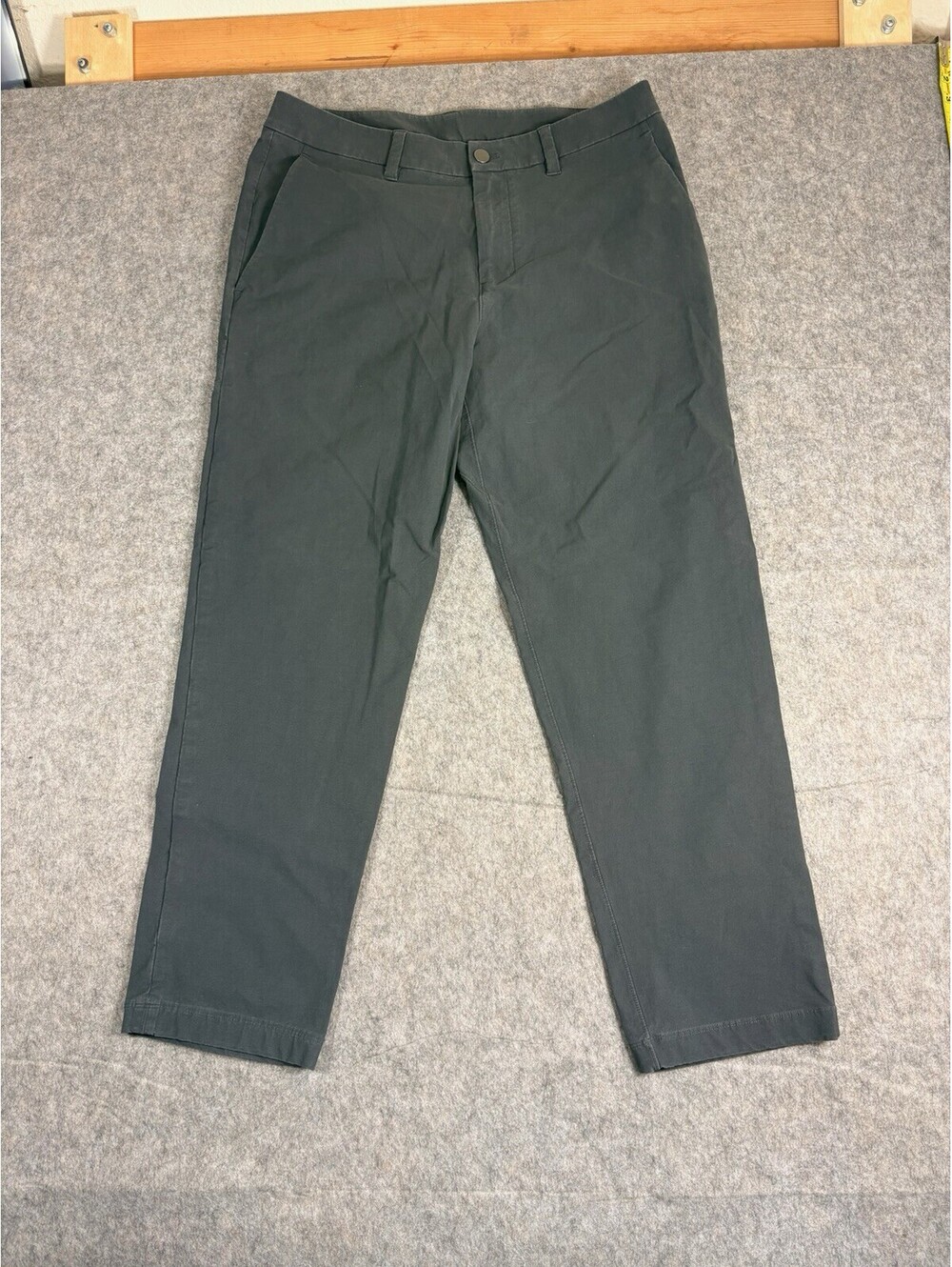Lululemon ABC Slim Fit Versa Twill Pants Trousers Men 33x29 Gray